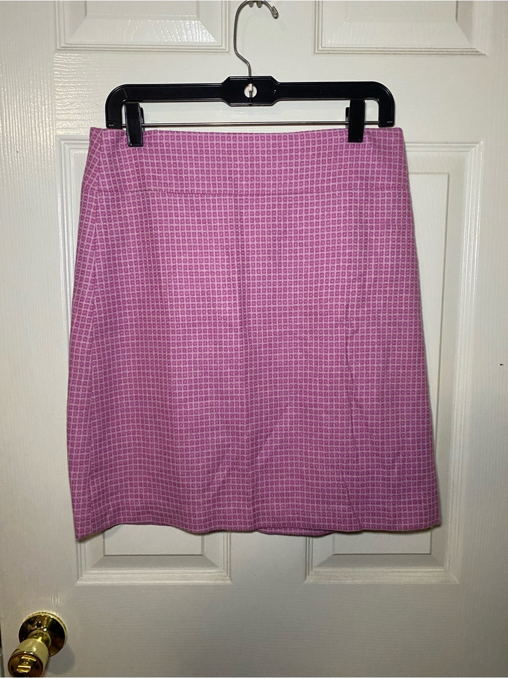 Tibi Pink Geometric A-Line Skirt